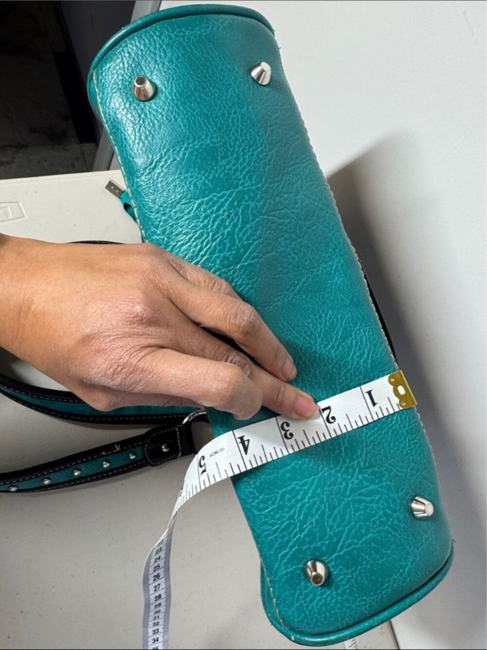 Montana West Western Handbag & Wallet Set Turquoise Black Studded Boho Rustic - Picture 12 of 16